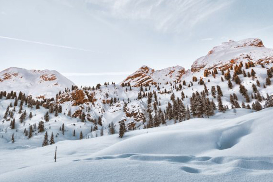 snowy mountains