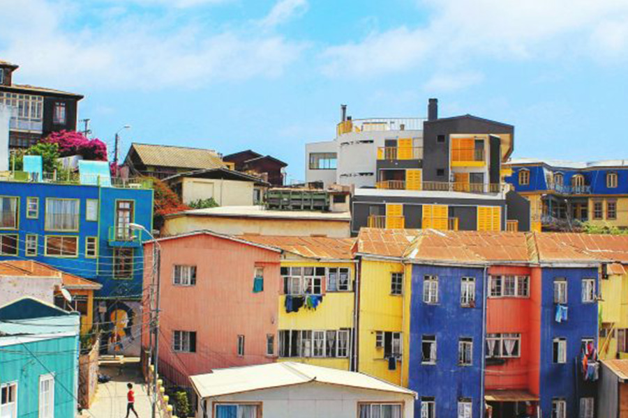 colorful apartments