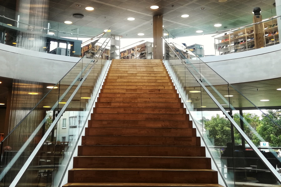 staircase in modern building