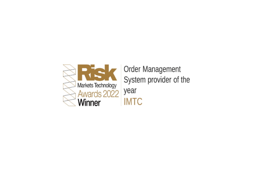 02.23.2022 - Risk.net Markets Technology Awards 2022 OMS IMTC logo 900x600