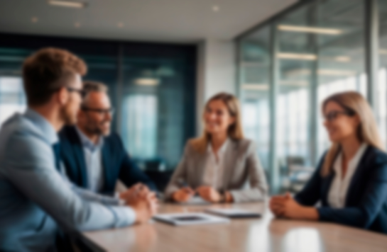 professionals sitting around conference table